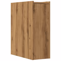 vidaXL Narrow Bathroom Cupboard with Wheels Cabinet Engineered Wood - artisian oak - Additional view 4
