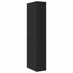 vidaXL Narrow Bathroom Cupboard with Wheels Storage Cabinet Engineered Wood - black - Additional view 5