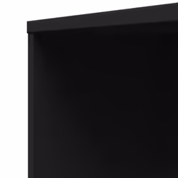 vidaXL Narrow Bathroom Cupboard with Wheels Storage Cabinet Engineered Wood - black - Additional view 8