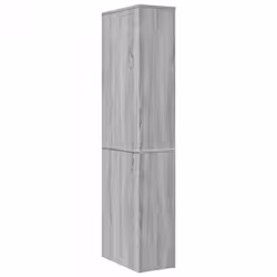 vidaXL Narrow Bathroom Cupboard with Wheels Storage Cabinet Engineered Wood - grey sonoma - Additional view 5