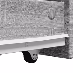 vidaXL Narrow Bathroom Cupboard with Wheels Storage Cabinet Engineered Wood - grey sonoma - Additional view 9