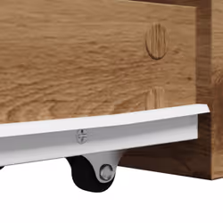 vidaXL Narrow Bathroom Cupboard with Wheels Storage Cabinet Engineered Wood - artisian oak - Additional view 9
