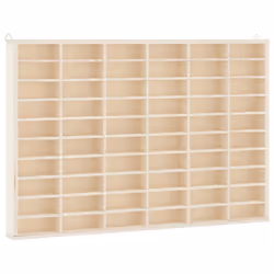 vidaXL Wall Display Cabinet with 80 Compartments Display Case Display Shelf - 60 x 4.5 x 40.5 cm