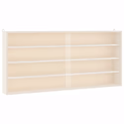 vidaXL Wall Display Cabinet with Doors Display Case Wall Display Shelf Unit - 80 x 8.5 x 37 cm