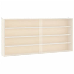 vidaXL Wall Display Cabinet with Doors Display Case Wall Display Shelf Unit - 80 x 8.5 x 37 cm