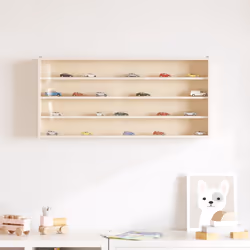 vidaXL Wall Display Cabinet with Doors Display Case Wall Display Shelf Unit - 80 x 8.5 x 37 cm