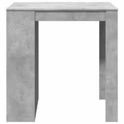 vidaXL Bar Table Kitchen Pub Table Bistro Table Concrete Grey Engineered Wood - Additional view 4
