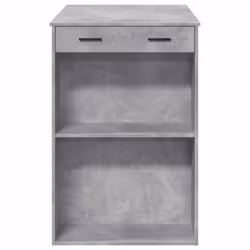 vidaXL Bar Table Kitchen Pub Table Bistro Table Concrete Grey Engineered Wood - Additional view 5