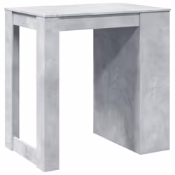 vidaXL Bar Table Kitchen Pub Table Bistro Table Concrete Grey Engineered Wood - Additional view 6