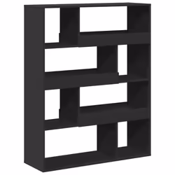 VidaXL 3309331, Black, 8 shelves, Wood, Wood, 1000 mm, 330 mm