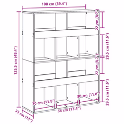 VidaXL 3309359 living room bookcase - Additional view 8
