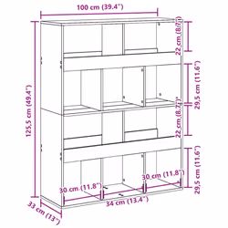 VidaXL 3309360 living room bookcase - Additional view 8