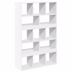 VidaXL 3309375, White, 15 shelves, Wood, Wood, 1000 mm, 330 mm