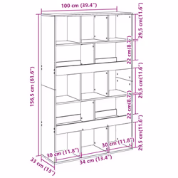 VidaXL 3309375 living room bookcase - Additional view 8