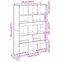 VidaXL 3309376 living room bookcase - Additional view 8