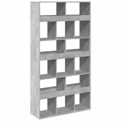 VidaXL 3309378, Grey, 15 shelves, Wood, Wood, 1000 mm, 330 mm