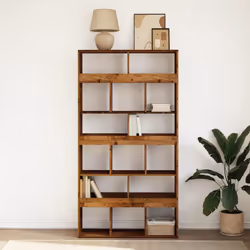 vidaXL Book Cabinet/Room Divider Bookcase Storage Shelf Book Rack Bookshelf - old wood, 100 x 33 x 187.5 cm - Additional view 2