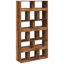 vidaXL Book Cabinet/Room Divider Bookcase Storage Shelf Book Rack Bookshelf - old wood, 100 x 33 x 187.5 cm - Additional view 5