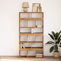 vidaXL Book Cabinet/Room Divider Bookcase Storage Shelf Book Rack Bookshelf - artisan oak, 100 x 33 x 187.5 cm - Additional view 2