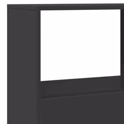 vidaXL Book Cabinet/Room Divider Bookcase Storage Cabinet Bookshelf Old Wood - black, 100 x 33 x 155.5 cm - Additional view 6