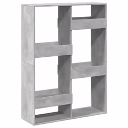 VidaXL 3309396, Grey, 7 shelves, Wood, Wood, 1000 mm, 330 mm