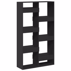 vidaXL Book Cabinet/Room Divider Bookcase Storage Cabinet Bookshelf Old Wood - black, 100 x 33 x 175 cm - Additional view 5
