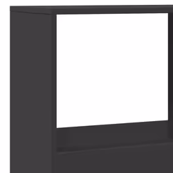 vidaXL Book Cabinet/Room Divider Bookcase Storage Cabinet Bookshelf Old Wood - black, 100 x 33 x 175 cm - Additional view 6