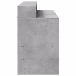 vidaXL Desk with LED Lights Study Working Table Concrete Grey Engineered Wood - Additional view 6
