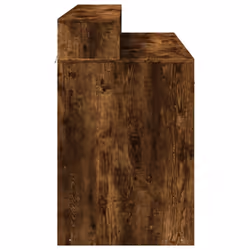 vidaXL Desk with LED Lights Writing Working Table Smoked Oak Engineered Wood - Additional view 6