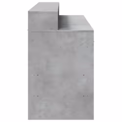 vidaXL Desk with LED Lights Study Working Table Concrete Grey Engineered Wood - Additional view 6