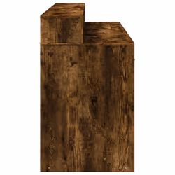 vidaXL Desk with LED Lights Writing Working Table Smoked Oak Engineered Wood - Additional view 6