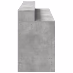 vidaXL Desk with LED Lights Study Working Table Concrete Grey Engineered Wood - Additional view 6