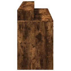 vidaXL Desk with LED Lights Writing Working Table Smoked Oak Engineered Wood - Additional view 6