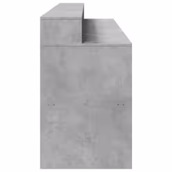 vidaXL Desk with LED Lights Study Working Table Concrete Grey Engineered Wood - Additional view 6