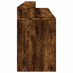vidaXL Desk with LED Lights Writing Working Table Smoked Oak Engineered Wood - Additional view 6