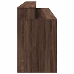 vidaXL Desk with LED Lights Writing Working Table Brown Oak Engineered Wood - Additional view 6