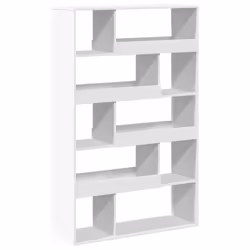 VidaXL 3309492, White, 10 shelves, Wood, Wood, 1000 mm, 330 mm