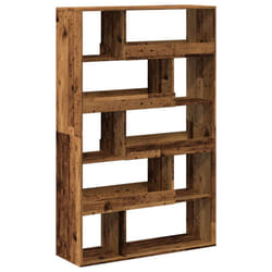 vidaXL Room Divider Privacy Screen Room Partition Bookcase Engineered Wood - old wood, 100 x 33 x 156.5 cm