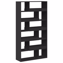VidaXL 3309502, Black, 12 shelves, Wood, Wood, 1000 mm, 330 mm