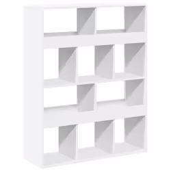 VidaXL 3309519, White, 10 shelves, Wood, Wood, 1000 mm, 330 mm