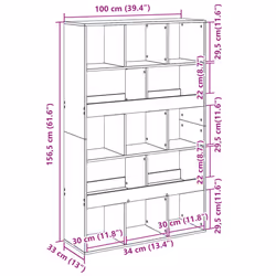 VidaXL 3309530 living room bookcase - Additional view 8