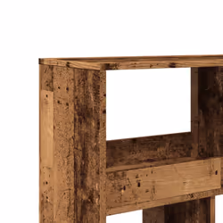 vidaXL Room Divider Privacy Screen Bookcase Bookshelf Engineered Wood - old wood, 100 x 33 x 187.5 cm - Additional view 6