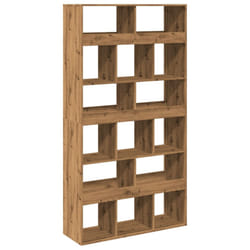 vidaXL Room Divider Privacy Screen Bookcase Bookshelf Engineered Wood - artisan oak, 100 x 33 x 187.5 cm