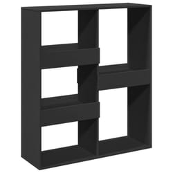 vidaXL Room Divider Privacy Screen Room Partition Bookcase Engineered Wood - black, 100 x 33 x 115 cm