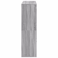 vidaXL Room Divider Privacy Screen Room Partition Bookcase Engineered Wood - grey sonoma, 100 x 33 x 115 cm - Additional view 4