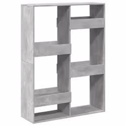 VidaXL 3309558, Grey, 6 shelves, Wood, Wood, 1000 mm, 330 mm