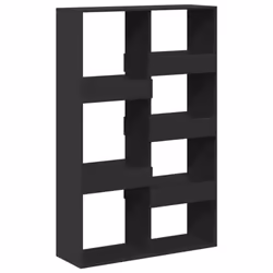 vidaXL Room Divider Privacy Screen Room Partition Bookcase Engineered Wood - black, 100 x 33 x 155.5 cm - Additional view 5