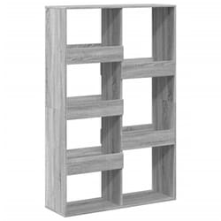 vidaXL Room Divider Privacy Screen Room Partition Bookcase Engineered Wood - grey sonoma, 100 x 33 x 155.5 cm