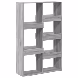 vidaXL Room Divider Privacy Screen Room Partition Bookcase Engineered Wood - grey sonoma, 100 x 33 x 155.5 cm - Additional view 5