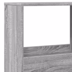 vidaXL Room Divider Privacy Screen Room Partition Bookcase Engineered Wood - grey sonoma, 100 x 33 x 155.5 cm - Additional view 6